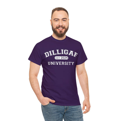 DILLIGAF University Unisex Heavy Cotton Tee