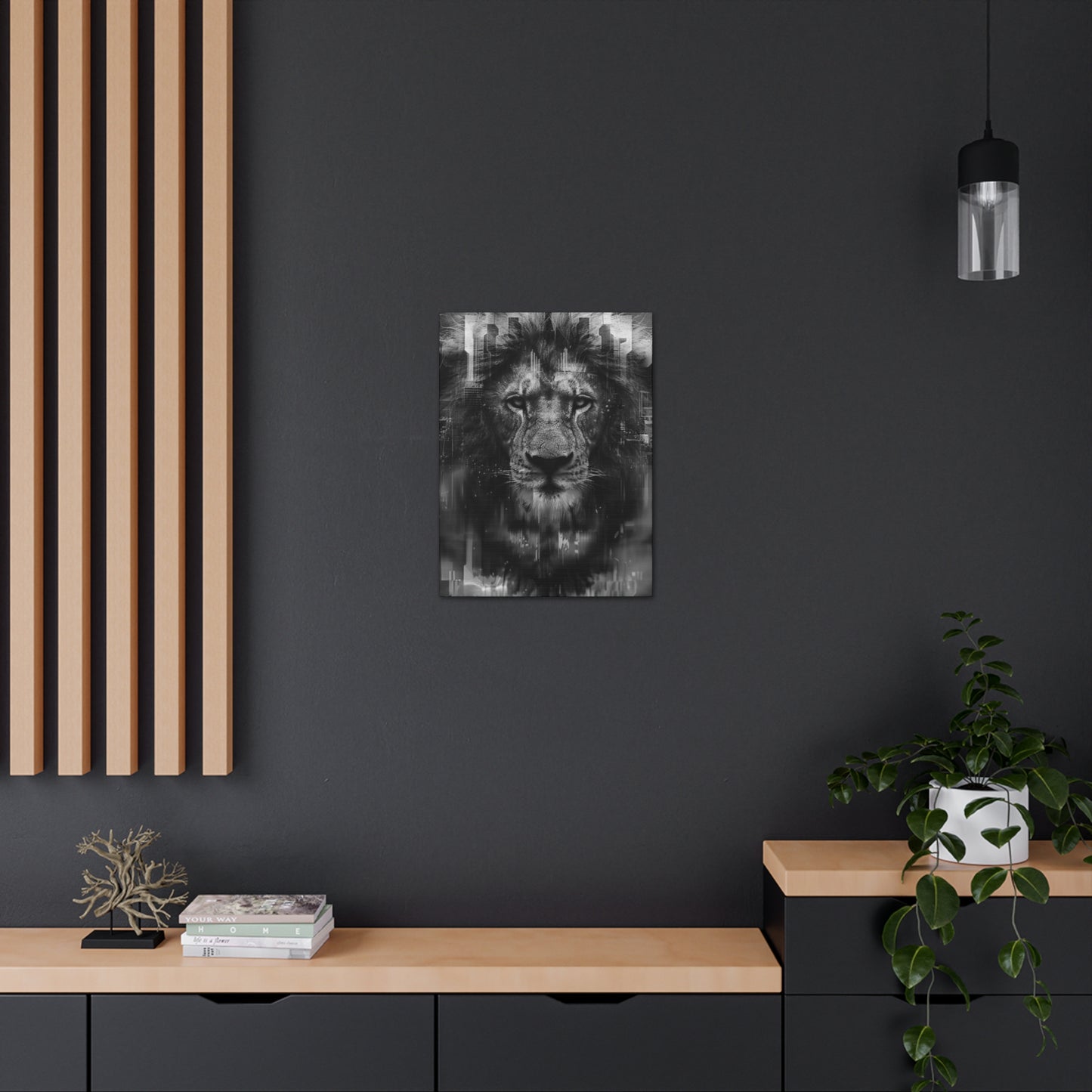 "King of the City" Canvas Gallery Wrap (Black and White)