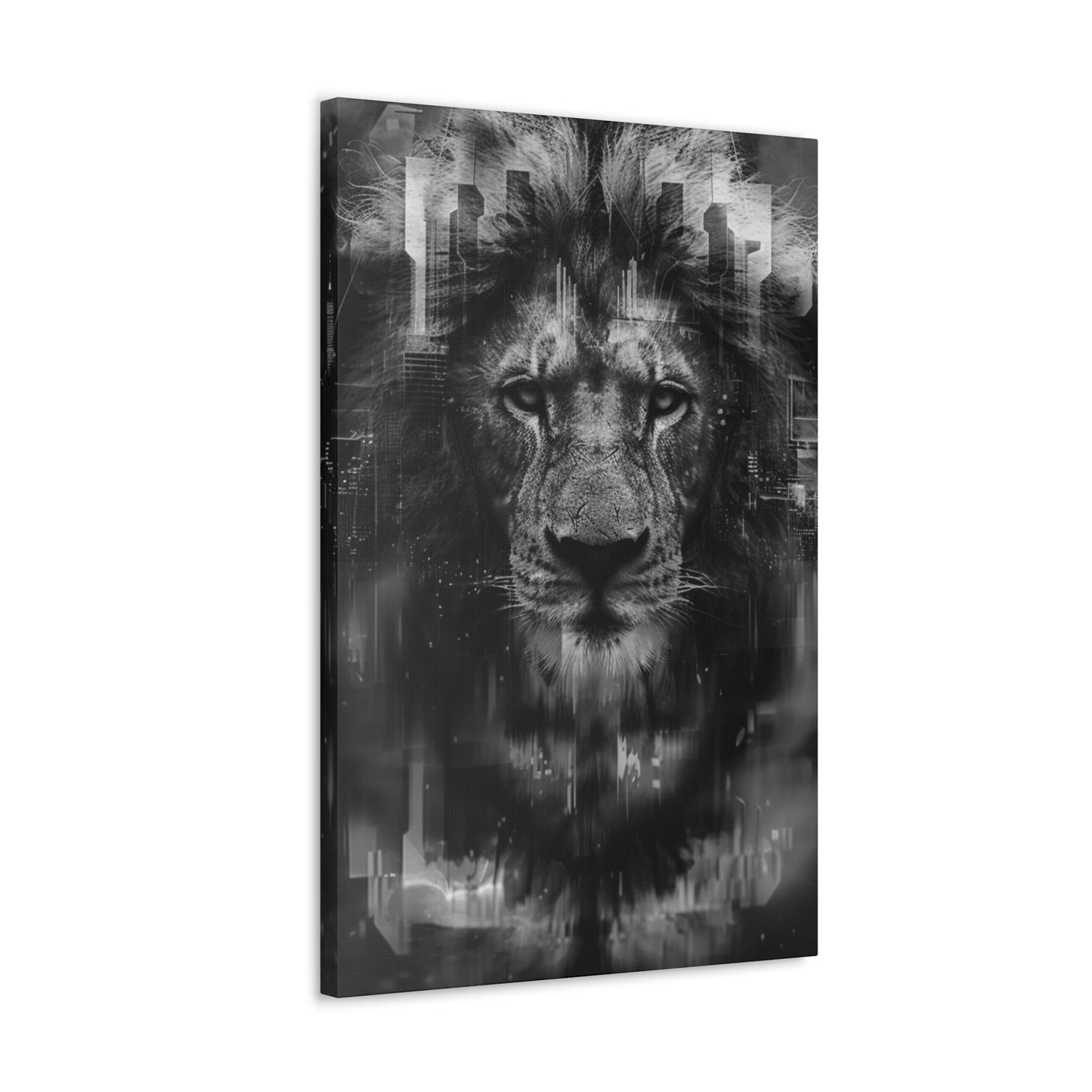 "King of the City" Canvas Gallery Wrap (Black and White)