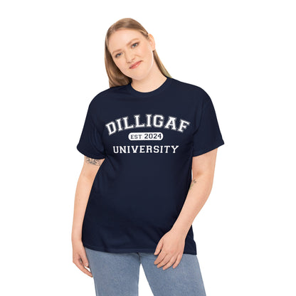 DILLIGAF University Unisex Heavy Cotton Tee