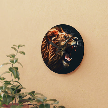 Roaring Lion Acrylic Wall Clock