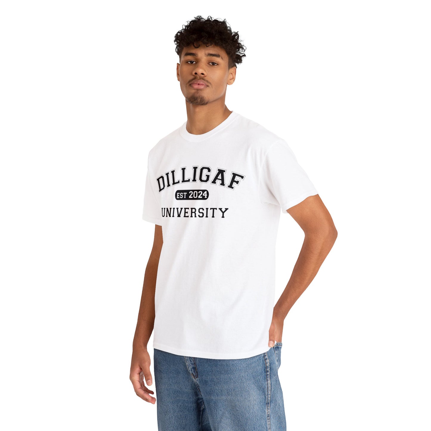 DILLIGAF University Unisex Heavy Cotton Tee