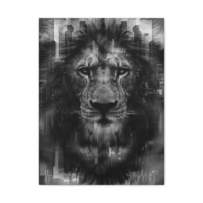 "King of the City" Canvas Gallery Wrap (Black and White)