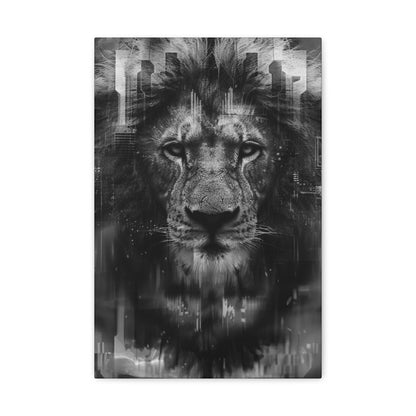 "King of the City" Canvas Gallery Wrap (Black and White)