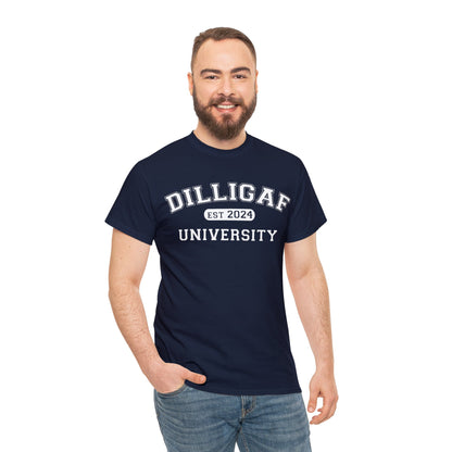 DILLIGAF University Unisex Heavy Cotton Tee