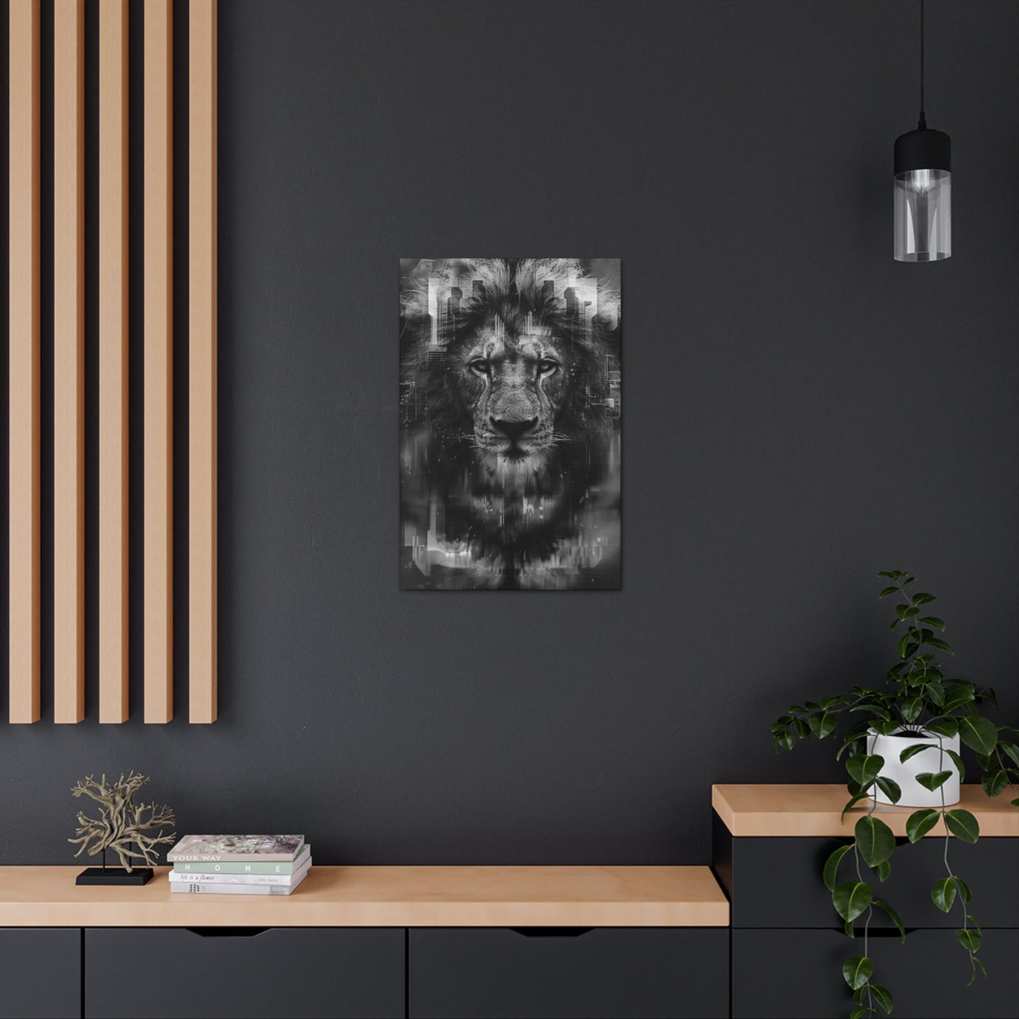 "King of the City" Canvas Gallery Wrap (Black and White)