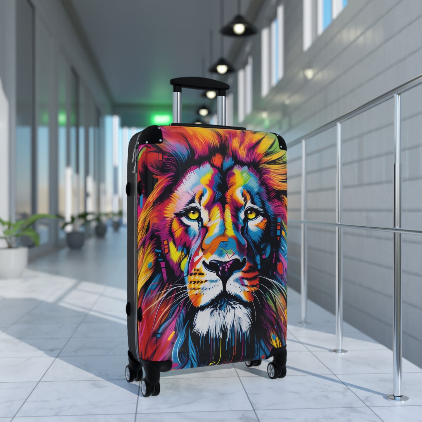 RoarArt Graffiti Lion Suitcase