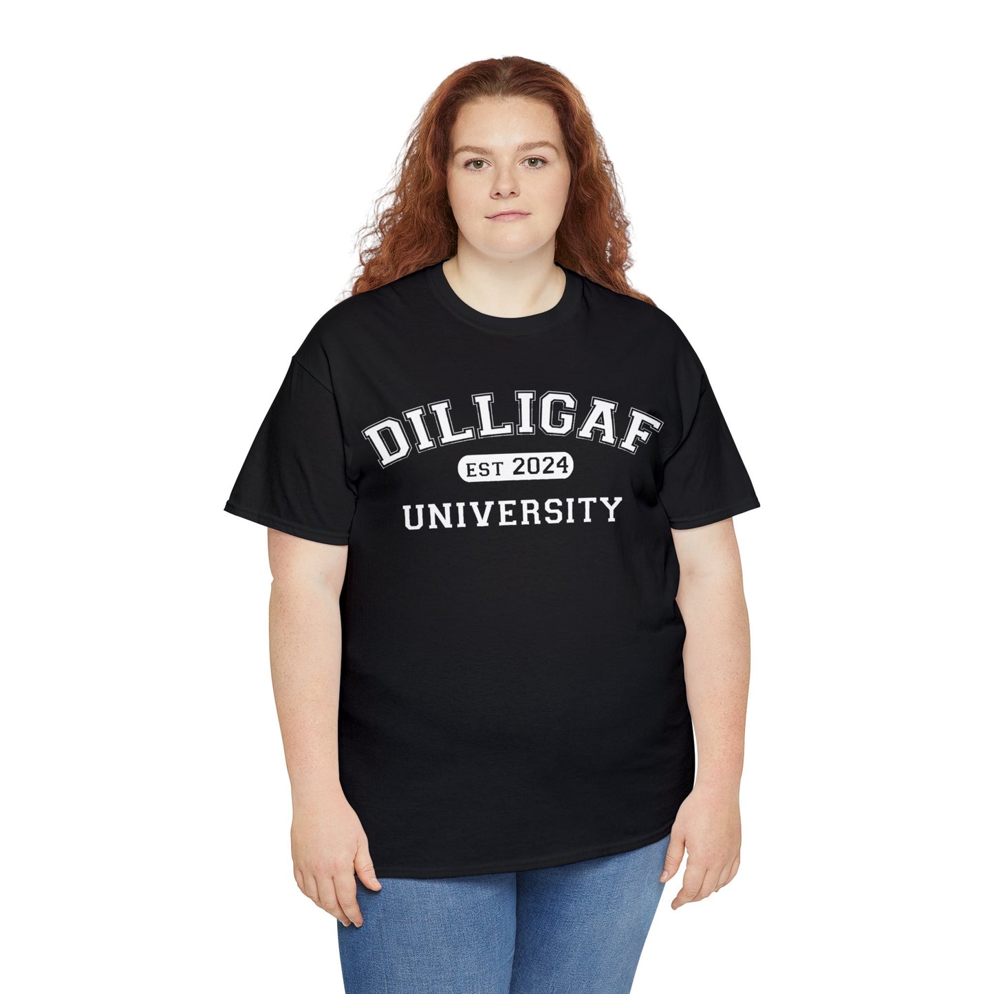 DILLIGAF University Unisex Heavy Cotton Tee