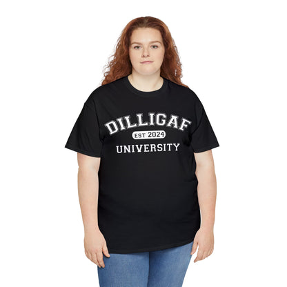 DILLIGAF University Unisex Heavy Cotton Tee