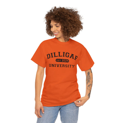 DILLIGAF University Unisex Heavy Cotton Tee