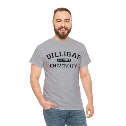 DILLIGAF University Unisex Heavy Cotton Tee