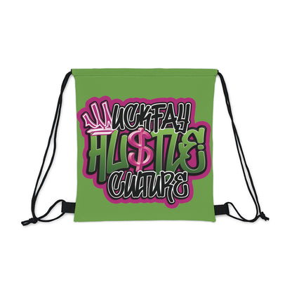 Uckfay Hu$tle Culture Outdoor Drawstring Bag