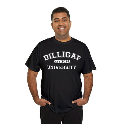 DILLIGAF University Unisex Heavy Cotton Tee