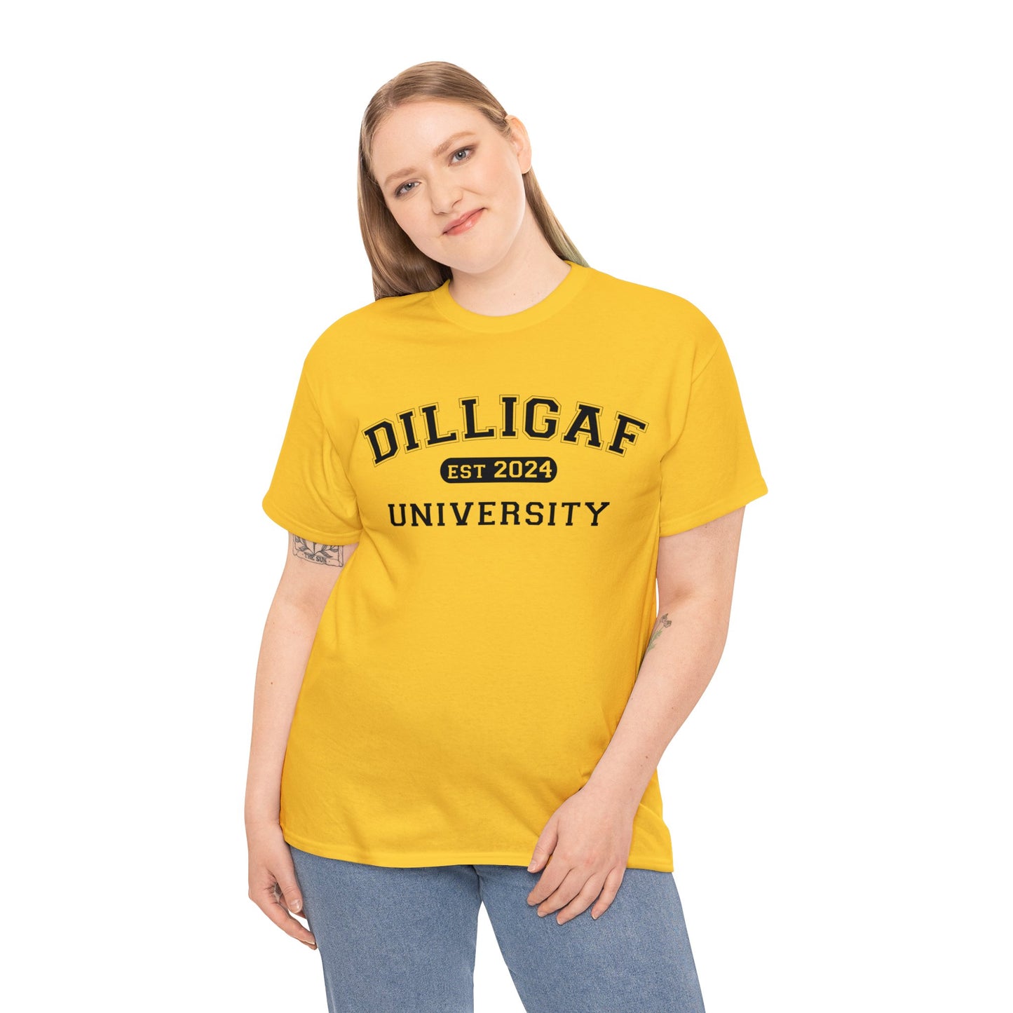 DILLIGAF University Unisex Heavy Cotton Tee