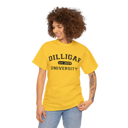 DILLIGAF University Unisex Heavy Cotton Tee