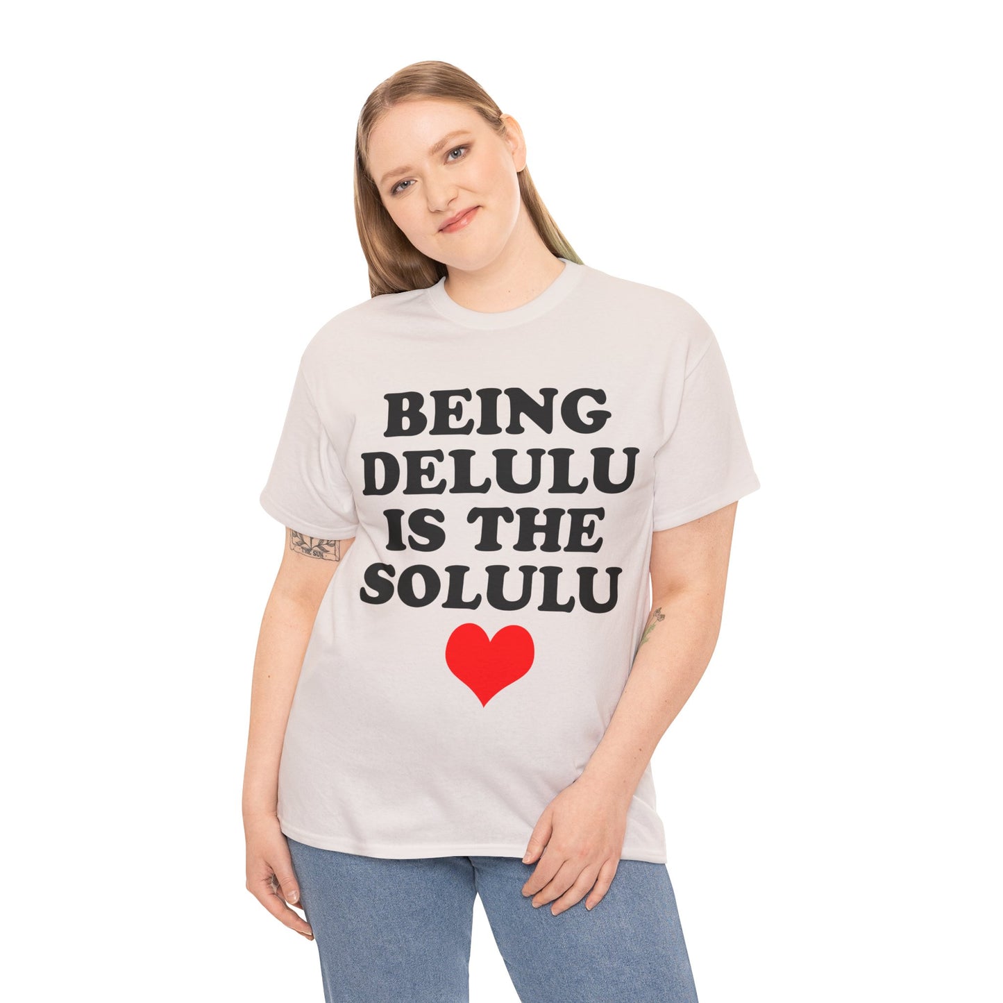 Being Delulu Unisex Heavy Cotton Tee