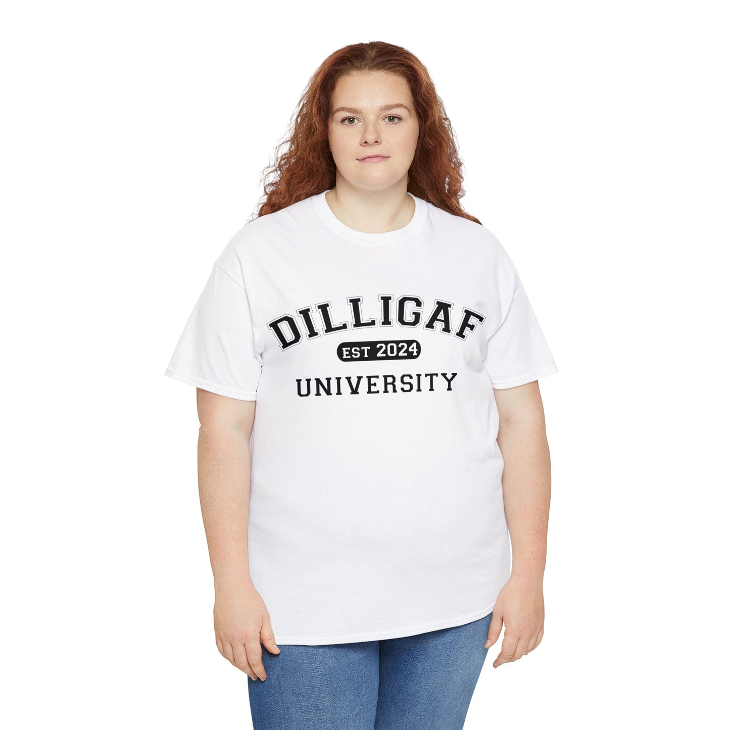 DILLIGAF University Unisex Heavy Cotton Tee