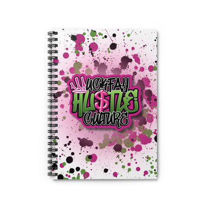 Uckfay Hu$tle Culture Spiral Notebook - Ruled Line