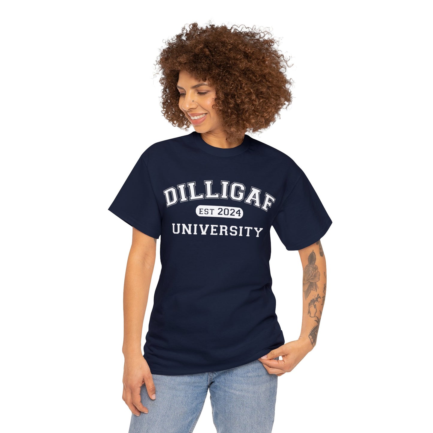 DILLIGAF University Unisex Heavy Cotton Tee