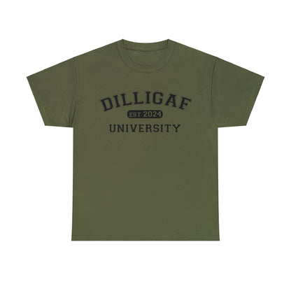 DILLIGAF University Unisex Heavy Cotton Tee