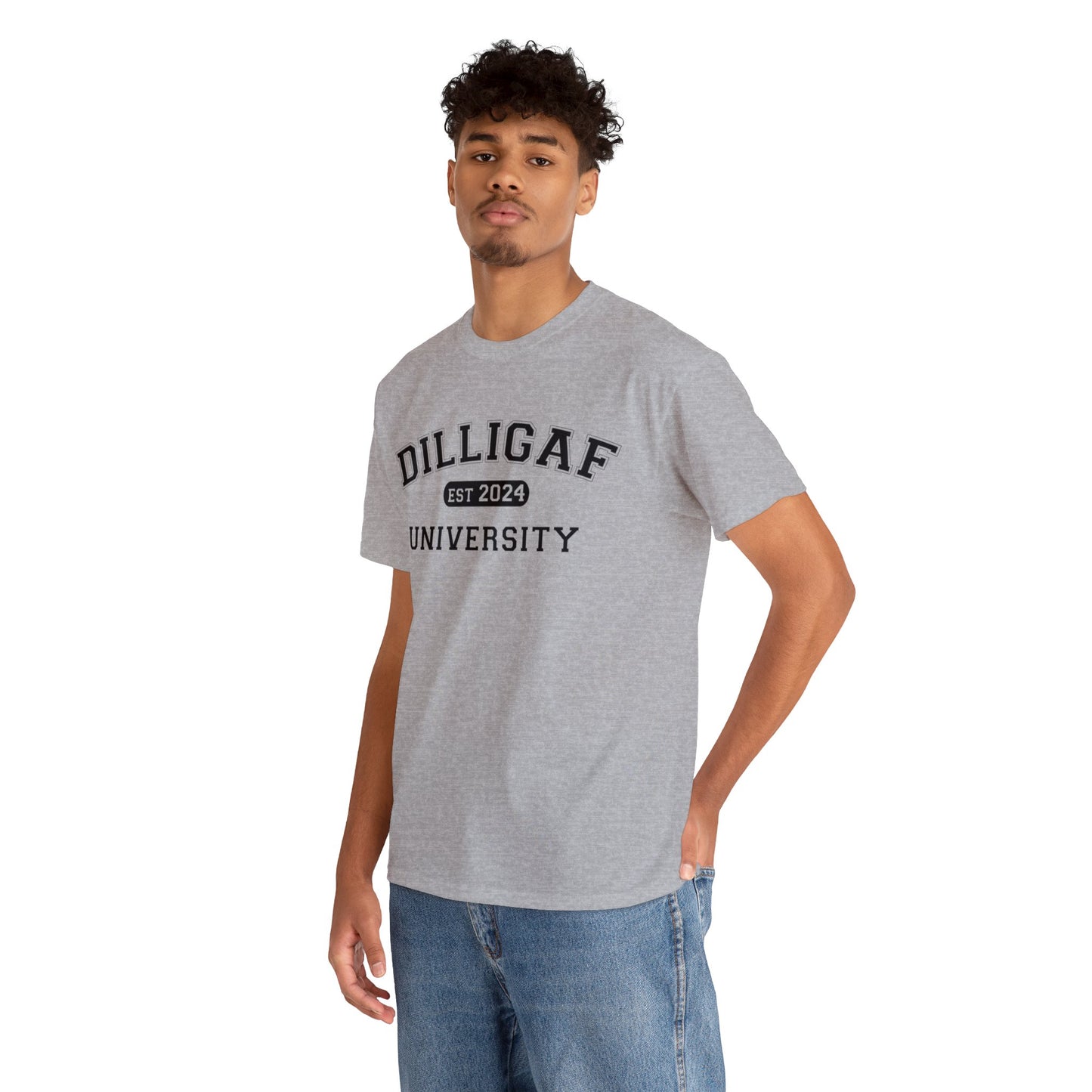 DILLIGAF University Unisex Heavy Cotton Tee