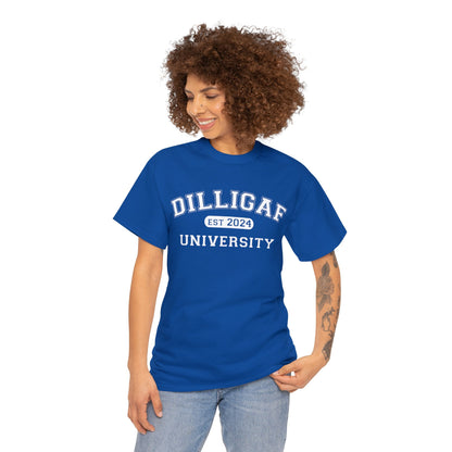 DILLIGAF University Unisex Heavy Cotton Tee