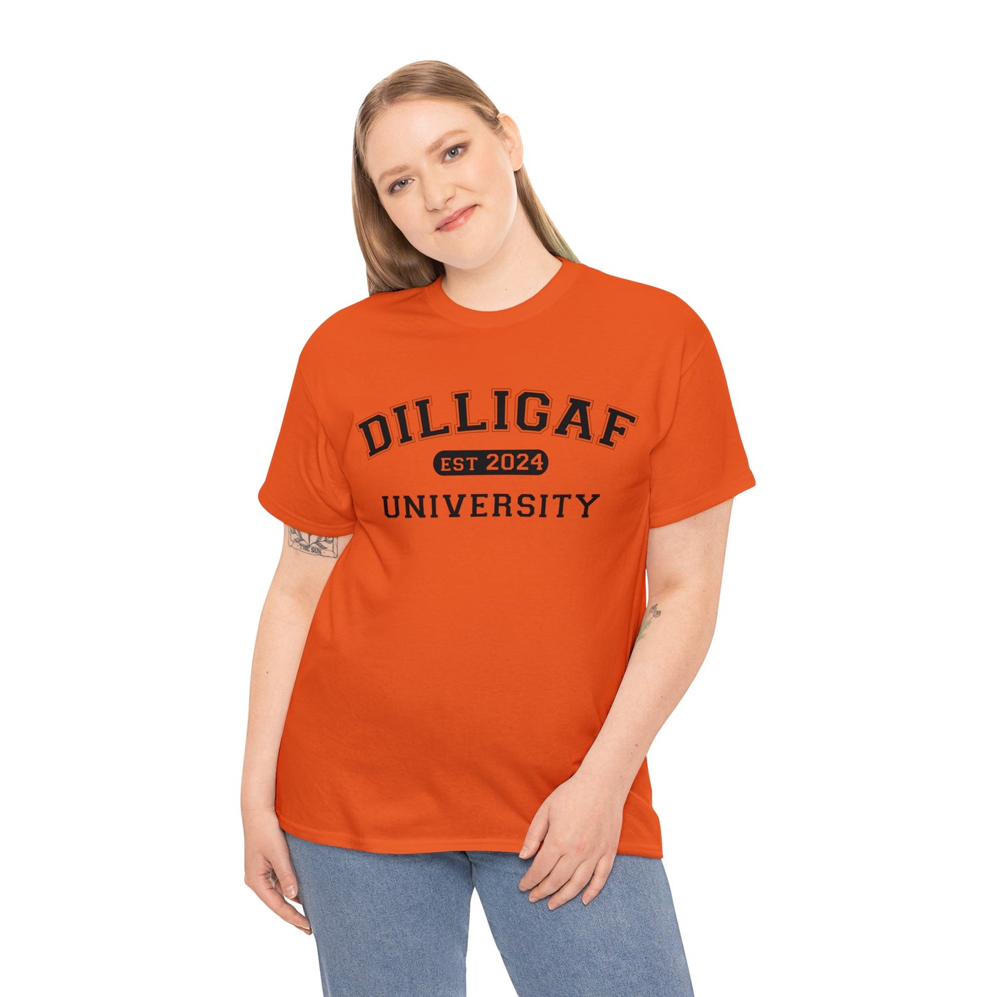 DILLIGAF University Unisex Heavy Cotton Tee