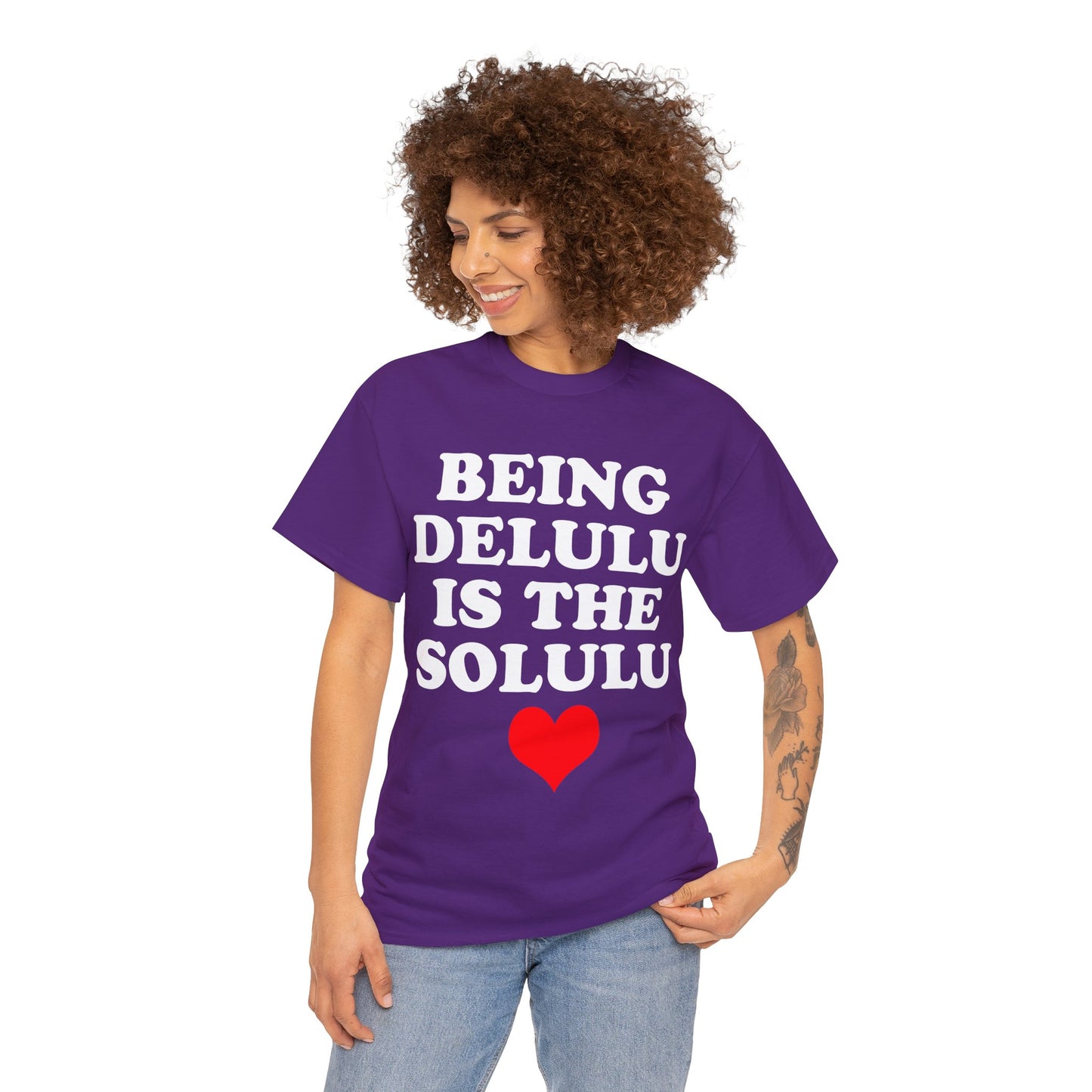 Being Delulu Unisex Heavy Cotton Tee