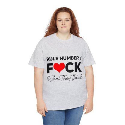 "Rule Number 1..." Unisex Heavy Cotton Tee