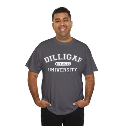 DILLIGAF University Unisex Heavy Cotton Tee