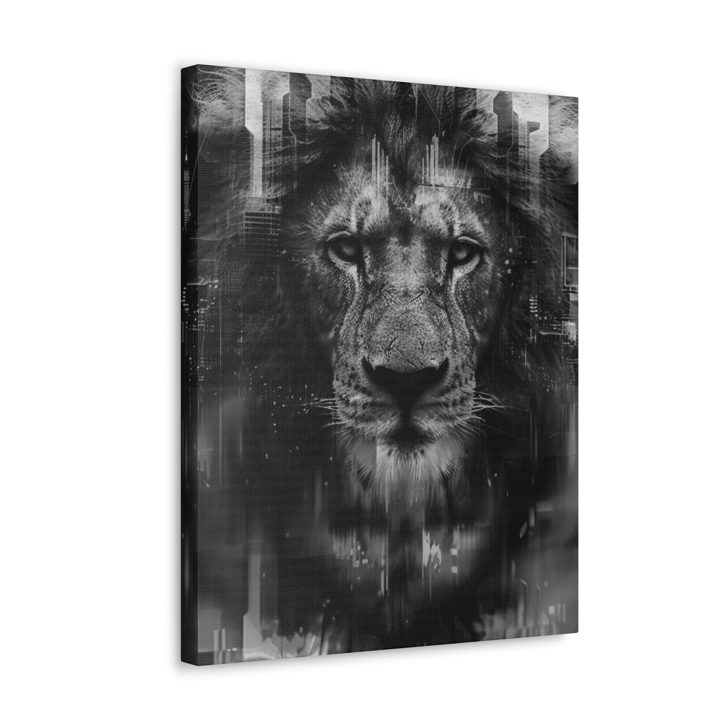 "King of the City" Canvas Gallery Wrap (Black and White)