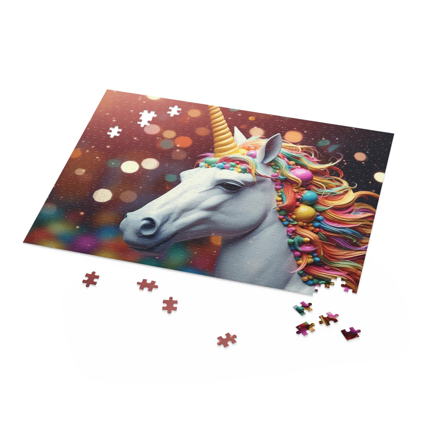 Radiant Rainbow Unicorn Puzzle (120, 252, 500-Piece)