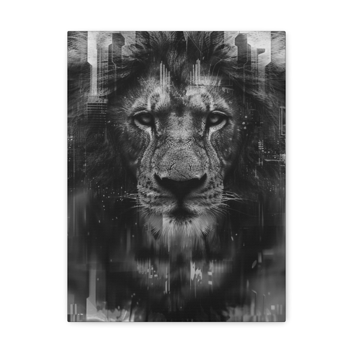 "King of the City" Canvas Gallery Wrap (Black and White)