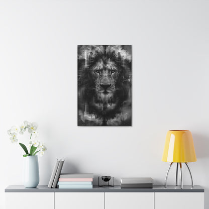 "King of the City" Canvas Gallery Wrap (Black and White)