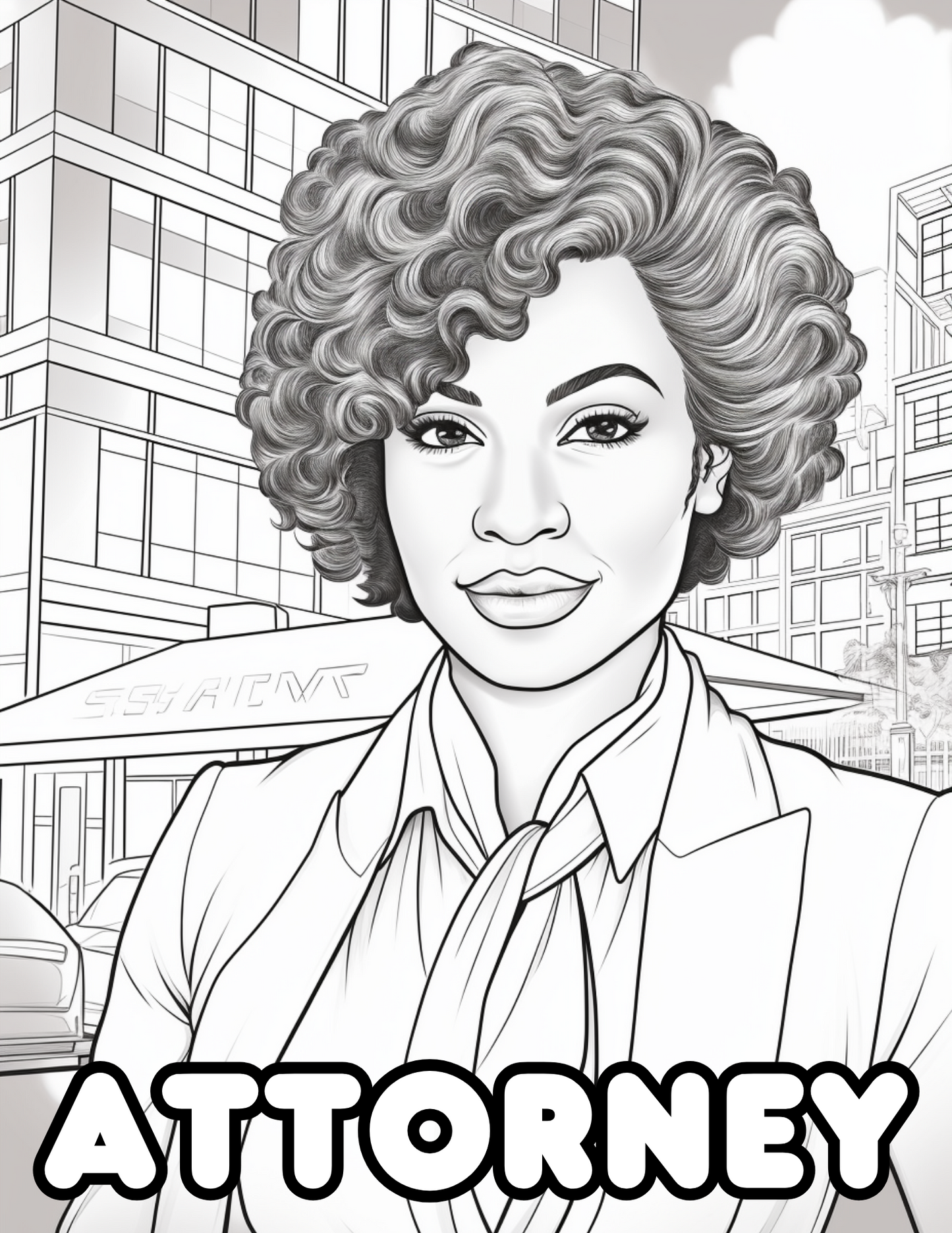 Digital Coloring Book - Shades of Success: Black Women At Work Vol. 1