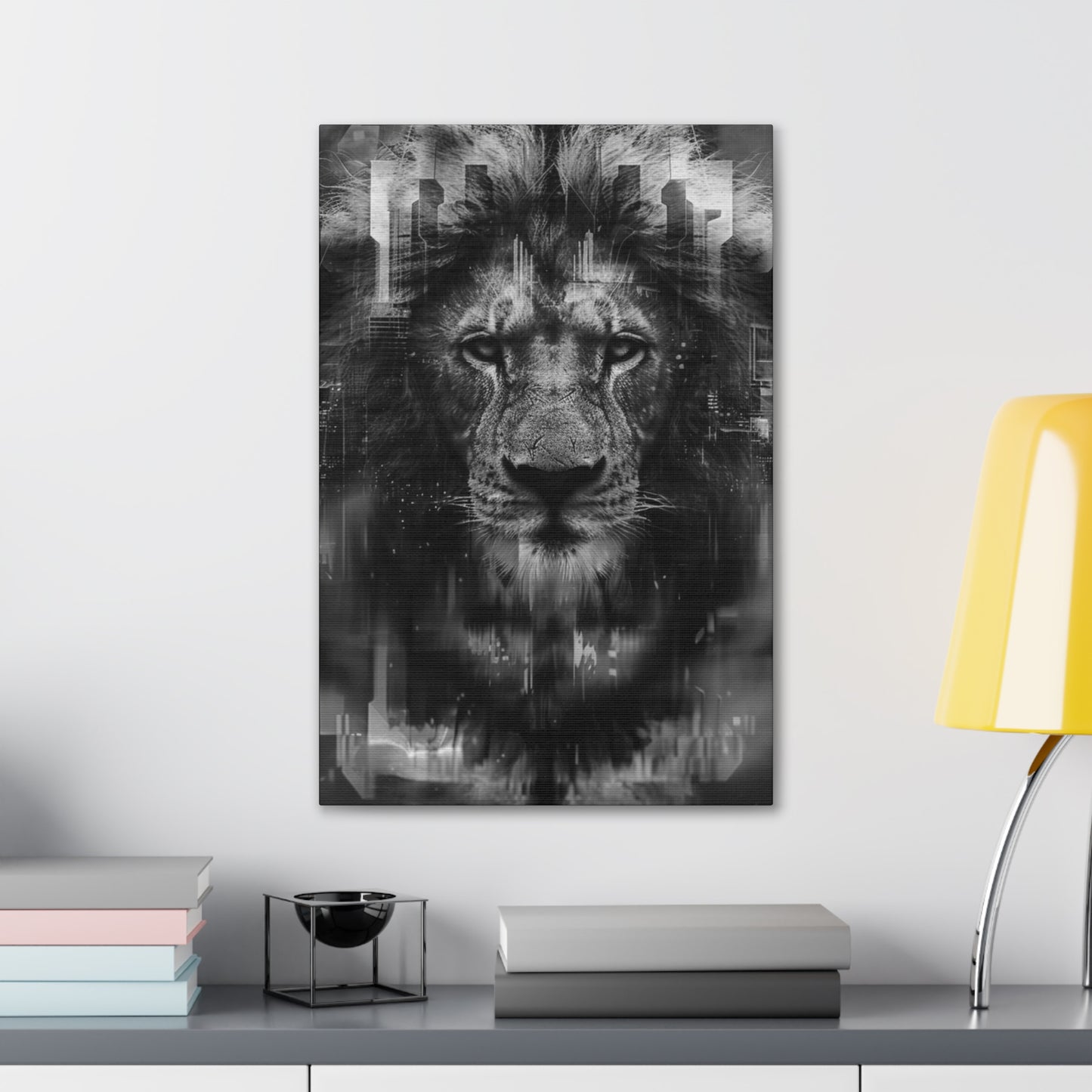 "King of the City" Canvas Gallery Wrap (Black and White)