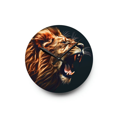 Roaring Lion Acrylic Wall Clock