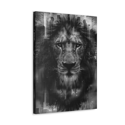 "King of the City" Canvas Gallery Wrap (Black and White)