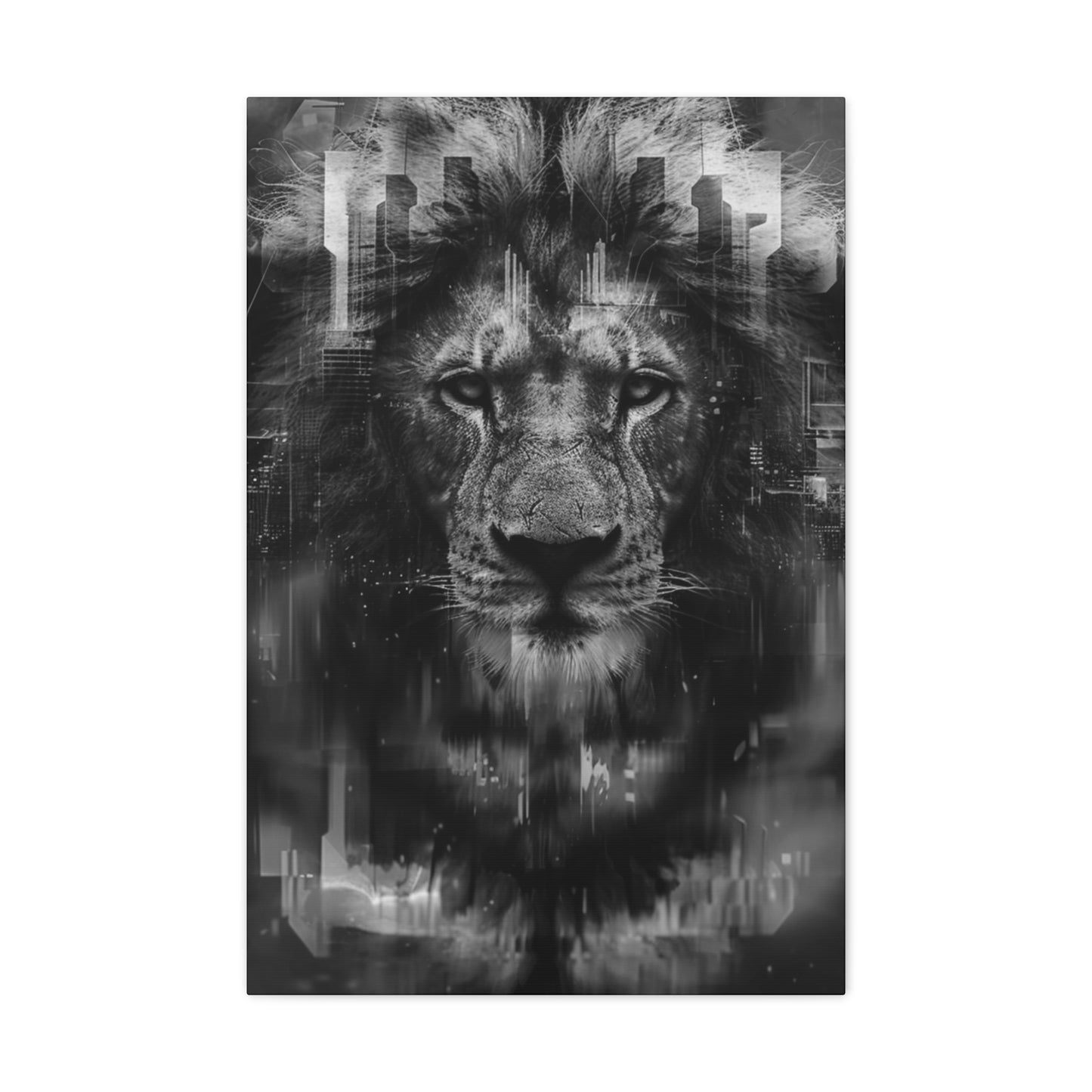 "King of the City" Canvas Gallery Wrap (Black and White)