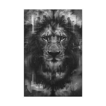 "King of the City" Canvas Gallery Wrap (Black and White)