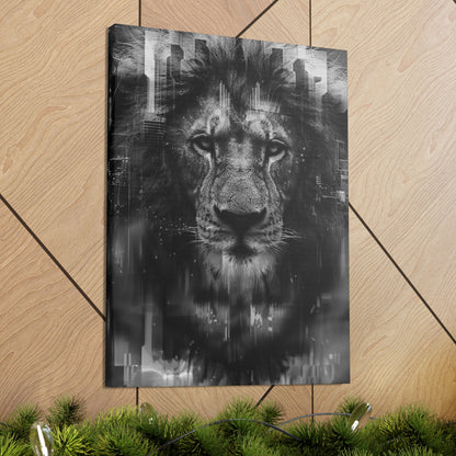 "King of the City" Canvas Gallery Wrap (Black and White)