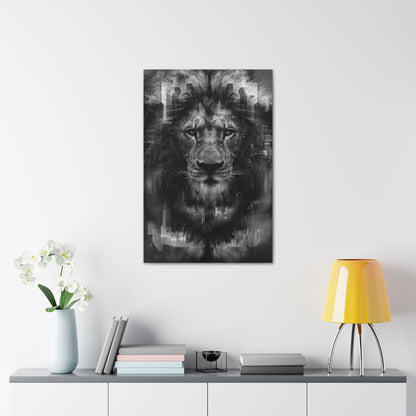 "King of the City" Canvas Gallery Wrap (Black and White)