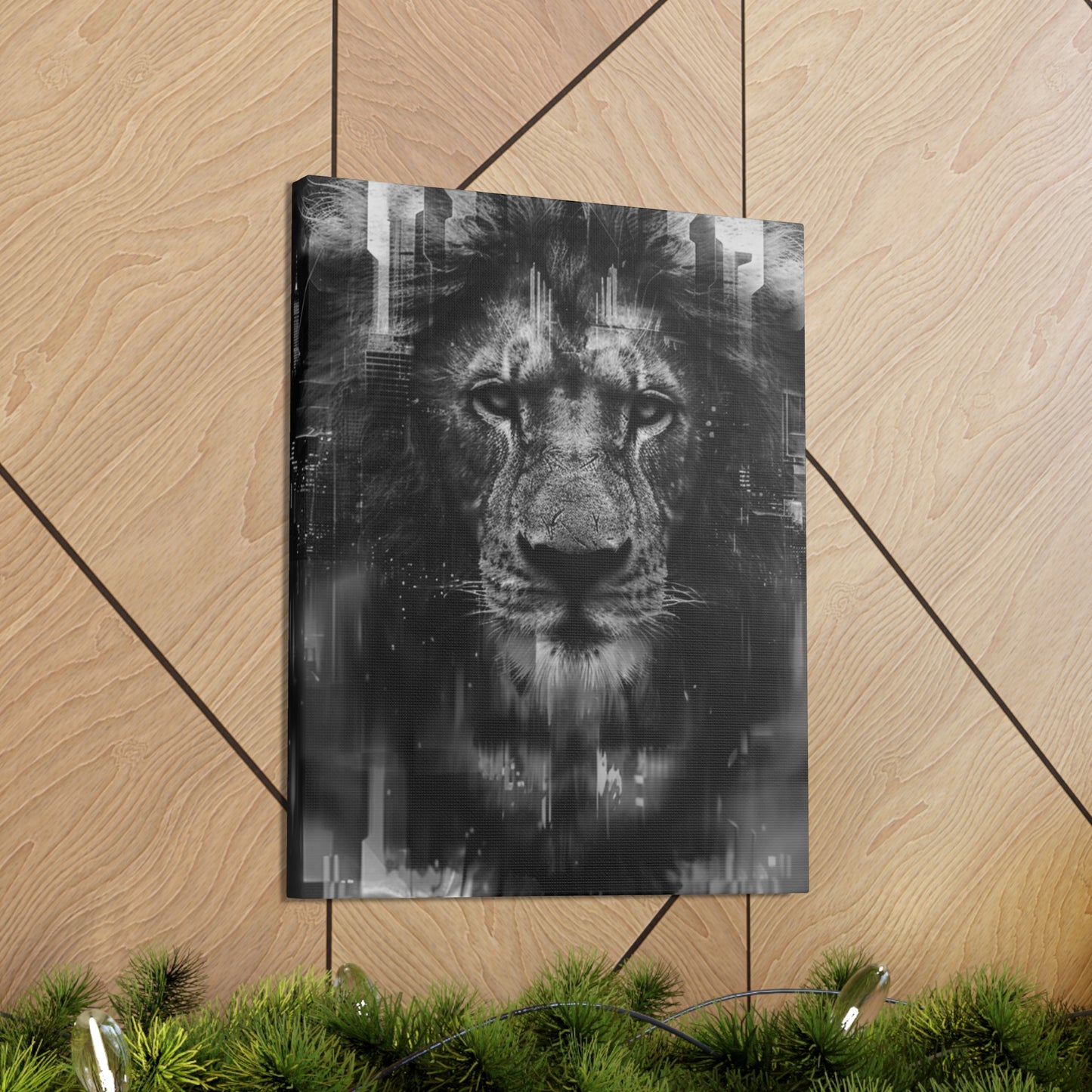 "King of the City" Canvas Gallery Wrap (Black and White)