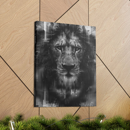 "King of the City" Canvas Gallery Wrap (Black and White)