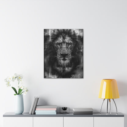 "King of the City" Canvas Gallery Wrap (Black and White)