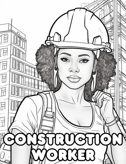 Digital Coloring Book - Shades of Success: Black Women At Work Vol. 1