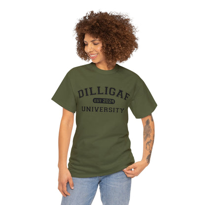 DILLIGAF University Unisex Heavy Cotton Tee