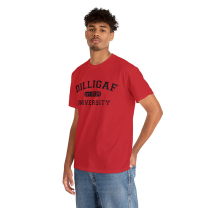 DILLIGAF University Unisex Heavy Cotton Tee