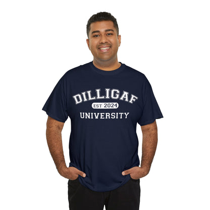 DILLIGAF University Unisex Heavy Cotton Tee