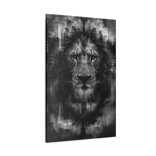 "King of the City" Canvas Gallery Wrap (Black and White)